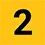 Yellow number 2 icon