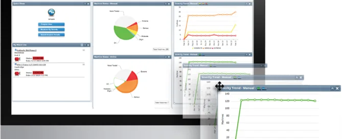 Azima DLI WATCHMAN software shown on computer monitor