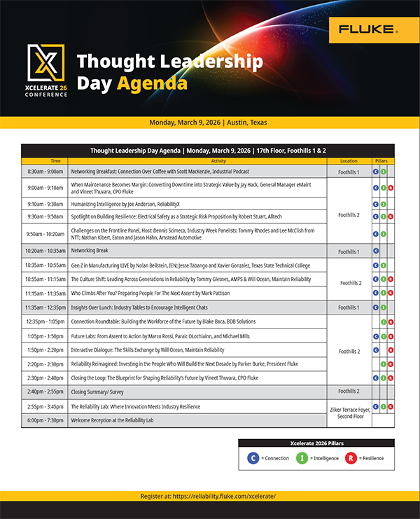 Xcelerate 2026 thought leadership day agenda